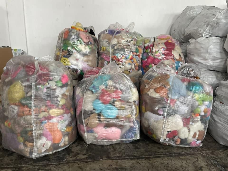 Peluche usado en bolsas